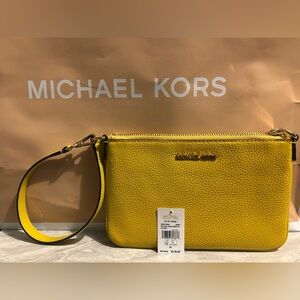 Michael Kors Vibrant Yellow Wristlet